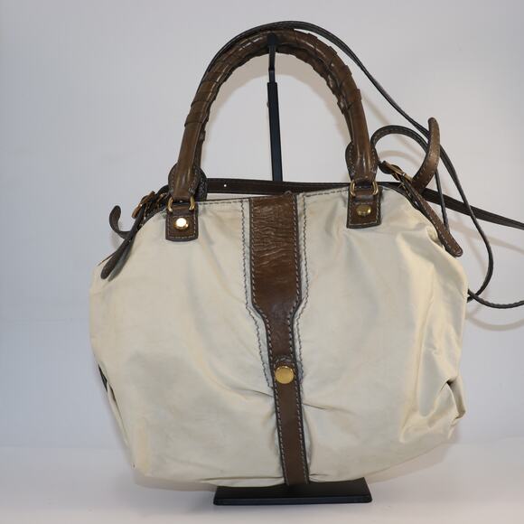 Gryson Nylon and Leather Satchel with Shoulder Strap - Picture 2 of 8